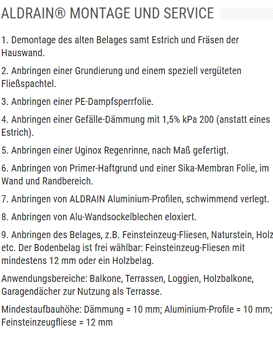 Balkon Dehnungsschäden vermeiden bei  Neidenstein