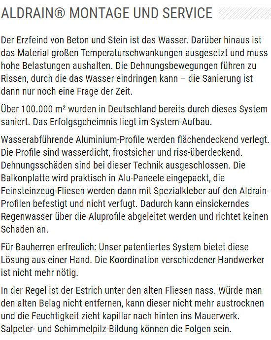 Terrassen Dehnungsschäden vermeiden bei 67152 Ruppertsberg