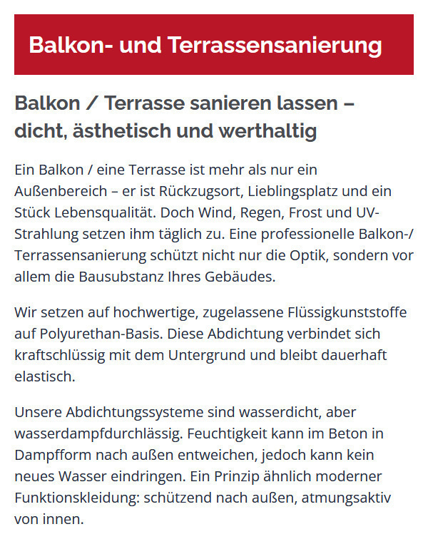 Terrasse durch Terrassen-Sanierung modernisieren im Raum  B&ouml;blingen