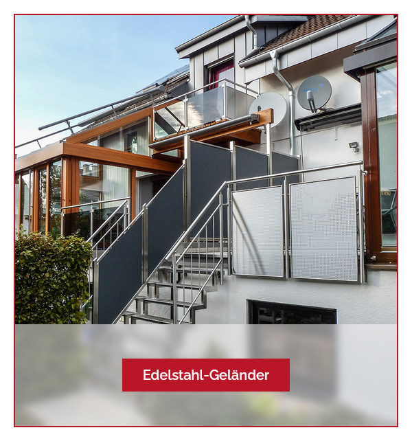 Balkongeländer aus Edelstahl mit zeitgemäßem Design