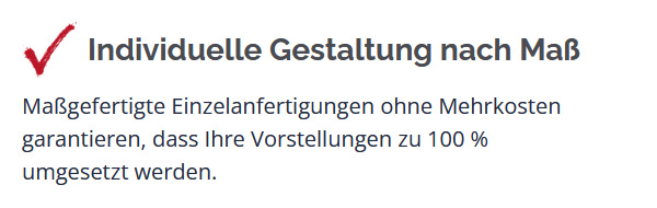 Produktion und Montage durch Fachleute